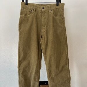 Men's L.L. Bean Tan Natural Fit Corduroy Pants (32" waist; 30" inseam)